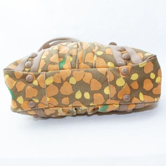 Hayden Harnett Paule Marrot Edition Kiss Lock Brown Fall Foliage Satchel Purse - Picture 9 of 9